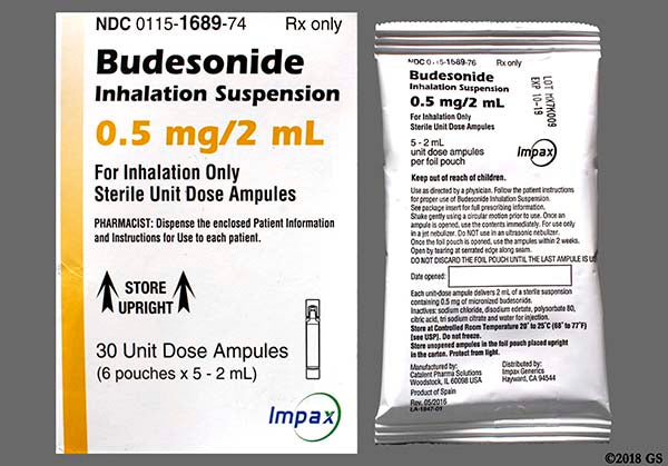 BUDESONIDE AH0.5MG/2ML 30X2UD