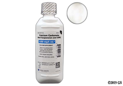 CALCIUM CARB SS 1250MG/5ML 473ML