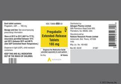 PREGABALIN ER TB 165MG 30      C5