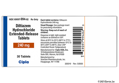 CARDIZEM LA TB 120MG 90 CPLT 24H