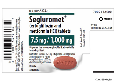 SEGLUROMET TB 7.5-1000MG 60UU