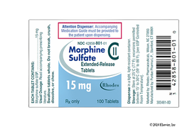MORPHINE TB 15MG 100 ER        C2