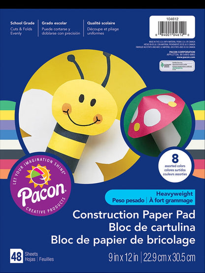 Pacon - Construction Paper Pad 18" X 12" - 24 Sheets