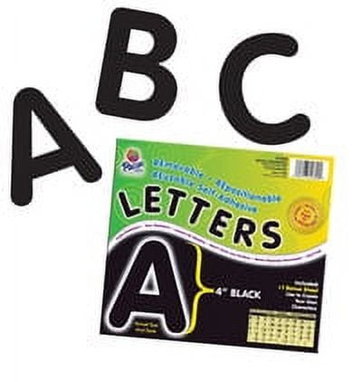 Pacon Self-Adhesive Letters, Classic Font, 1" and 2", Black - 276 Characters