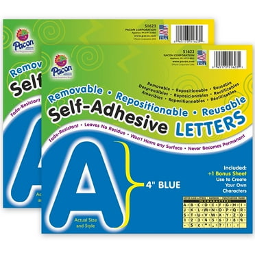 Pacon Self-Adhesive 2.5" Paper Letters - Black and White, 310 count