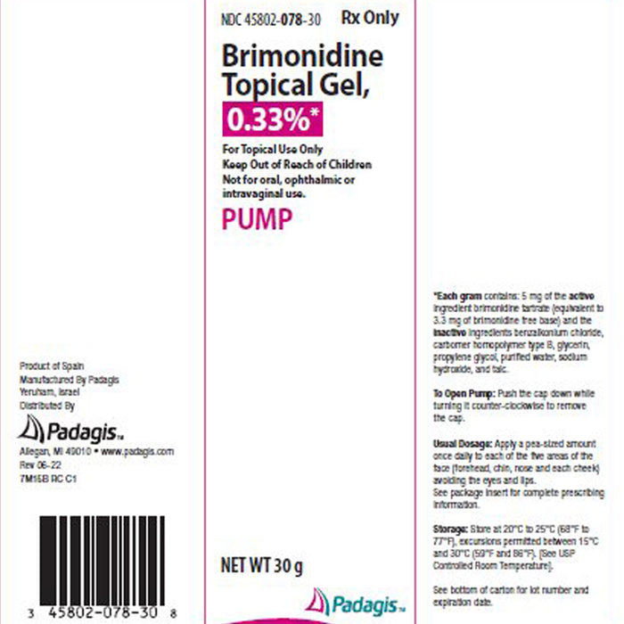 BRIMONIDINE GL0.33% 30GM PUMP TOP