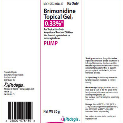 BRIMONIDINE GL0.33% 30GM PUMP TOP