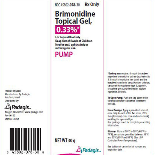 BRIMONIDINE GL0.33% 30GM PUMP TOP