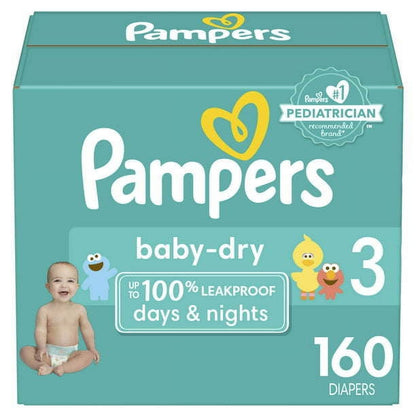 PAMPERS BABY DRY SZ3 DPR 4X32CT DS