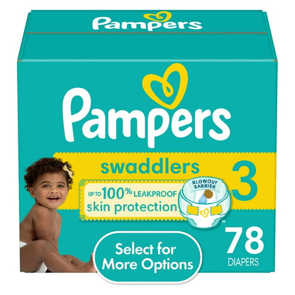 PAMPERS SWADDLERS ACTV SZ3 DPR 136CT DS