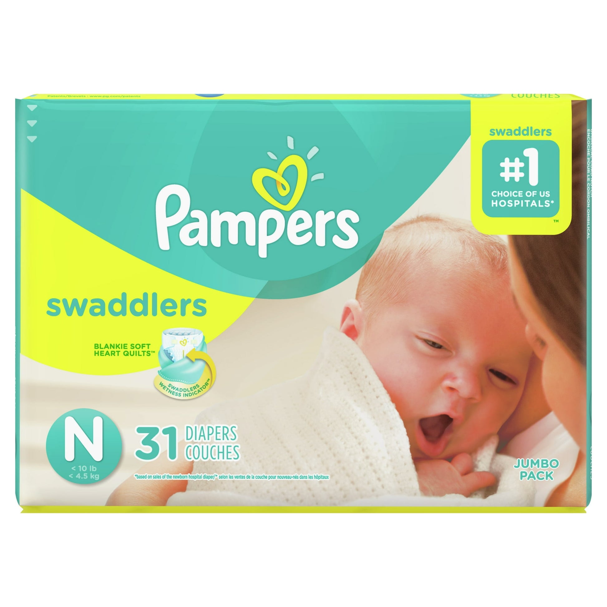 Pampers Diapers Size 5 Swaddlers 19 Count