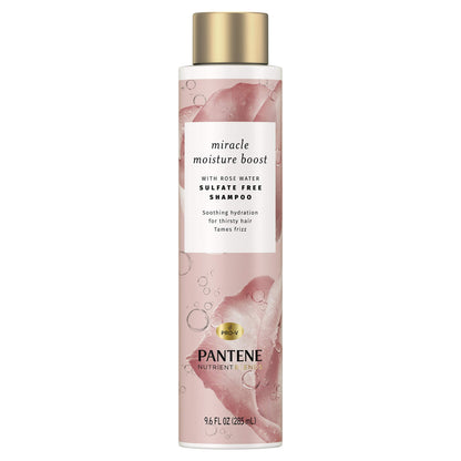 Pantene Nutrient Blends Sulfate Free Miracle Moisture Rose Water Shampoo, 3 oz