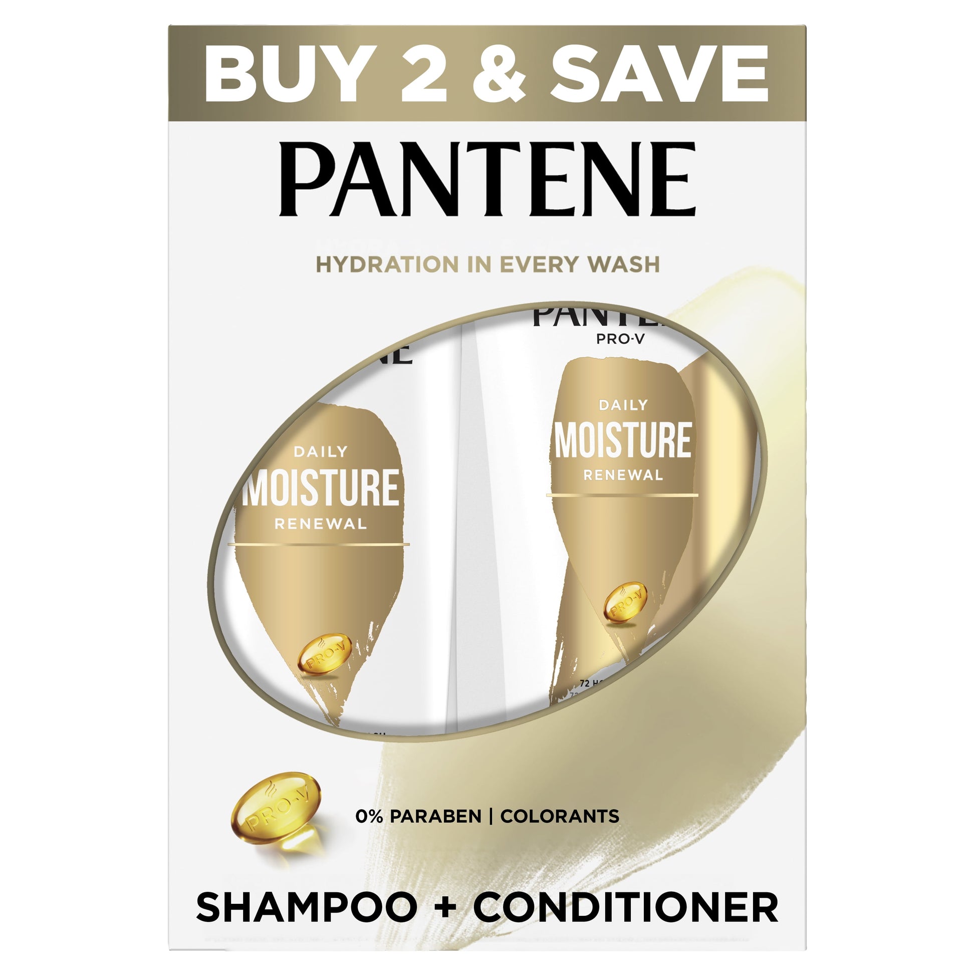 Pantene Pro-V Daily Moisture Renewal Shampoo, 3.38 oz