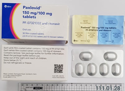 PAXLOVID TB 300-100MG 10X3 BPK