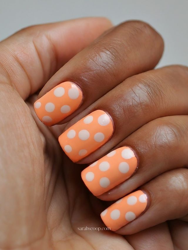 LAC PIX HOLOG NAIL TIPS PEACH