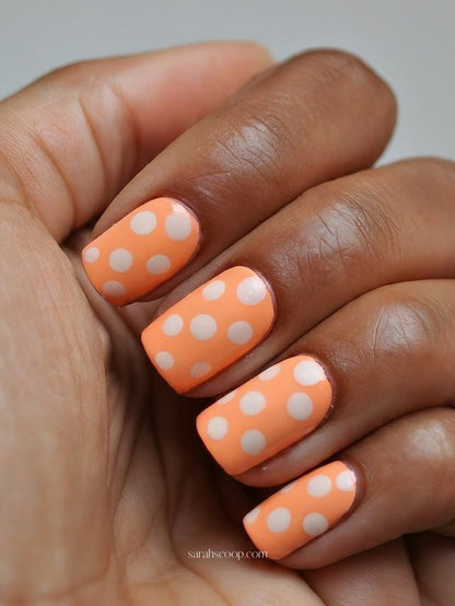 LAC PIX HOLOG NAIL TIPS PEACH