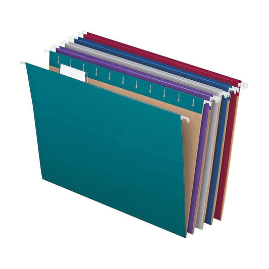 Pendaflex Recycled Hanging File Folders, Letter Size, Assorted, 10 Pack