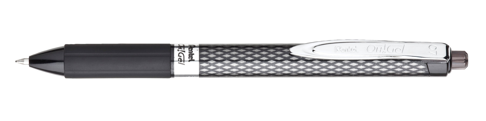 OH! Gel Retractable Gel Pen, Medium Line, Black Ink 2-Pk