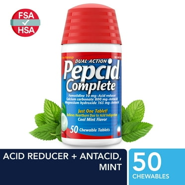 PEPCID COMPLETE CHEWS TROP FRUIT 50CT