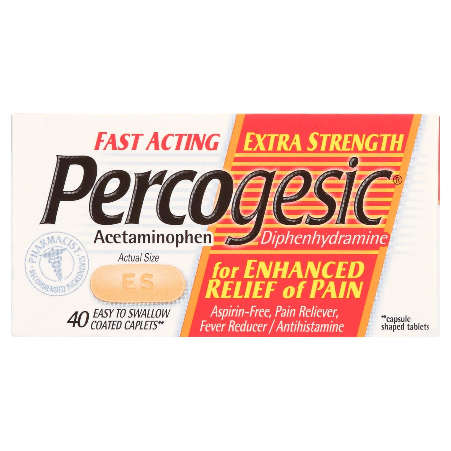 PERCOGESIC TB 12.5-500MG 40 ES