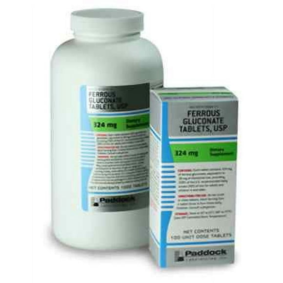 FERROUS GLUC TB 324MG 100 GRN PUO