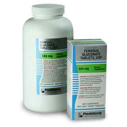 FERROUS GLUC TB 324MG 100 GRN PUO