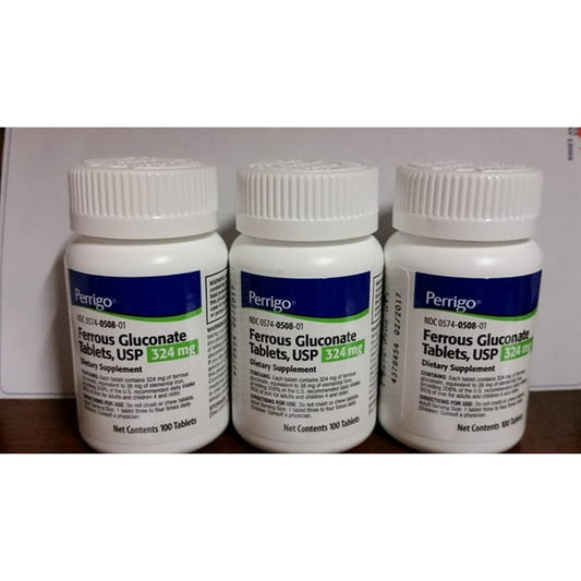 FERROUS GLUCONATE TB 324MG 1000