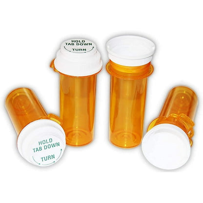 COLORSAFE RC VIALS - AMBER 40 DRAM W/CAP