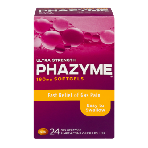 PHAZYME ULT GAS RLF GC 500MG 20
