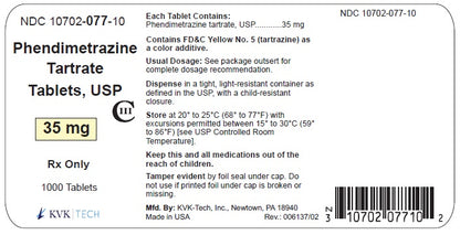 PHENDIMETRAZINE TB 35MG 1000   C3