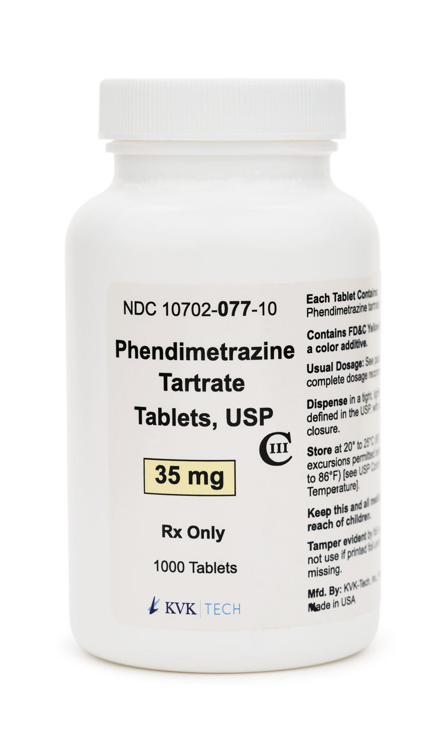 PHENDIMETRAZINE TB 35MG 1000   C3