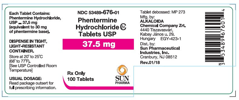 PHENTERMINE HCL TB 37.5MG 100  C4
