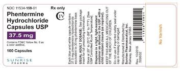 PHENTERMINE HCL TB 37.5MG 1000 C4