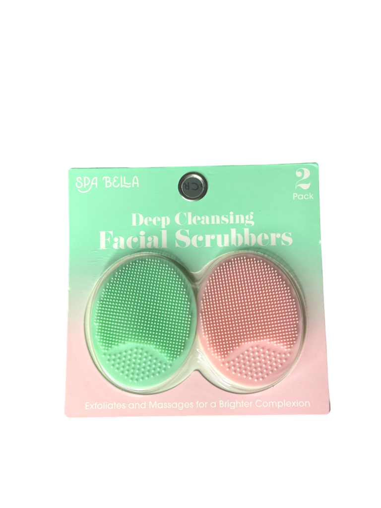 CLEANLOGIC Detoxifying Silicone Facial Scrubbers, 2 count