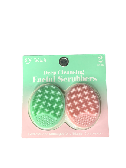 CLEANLOGIC Detoxifying Silicone Facial Scrubbers, 2 count