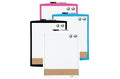 Quartet Magnetic Combination Board, Dry-Erase & Cork, 11" x 14", Curved Frame