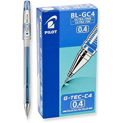Pilot G-TEC-C Gel Ink Pens, Ultra Fine Point (0.4mm), Black, 2 Count