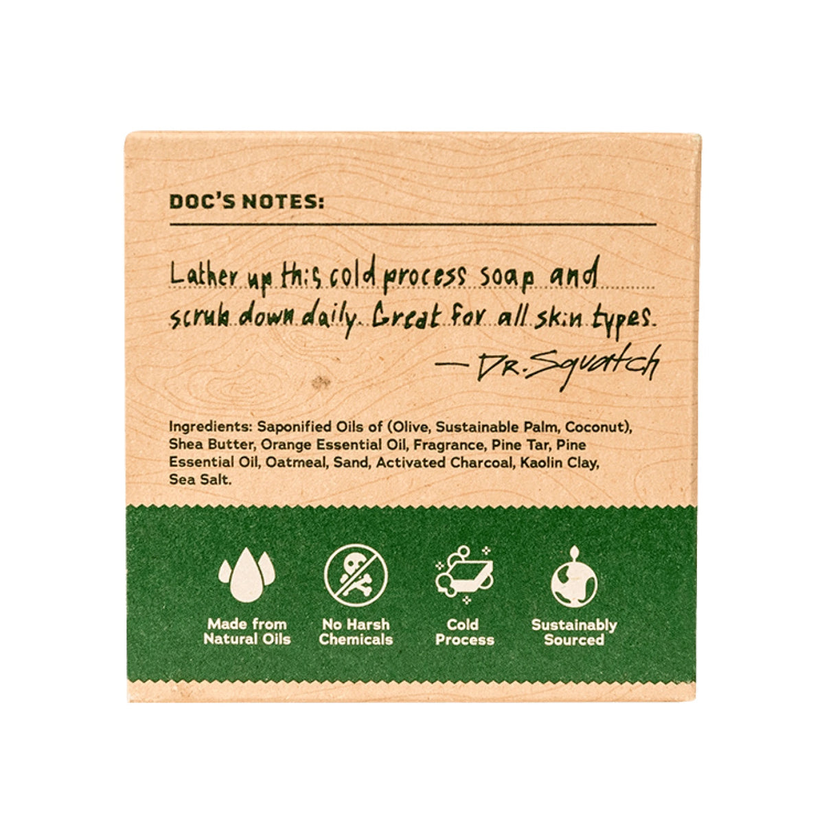 DR. SQUATCH BAR SOAP,MENS,PINE TAR