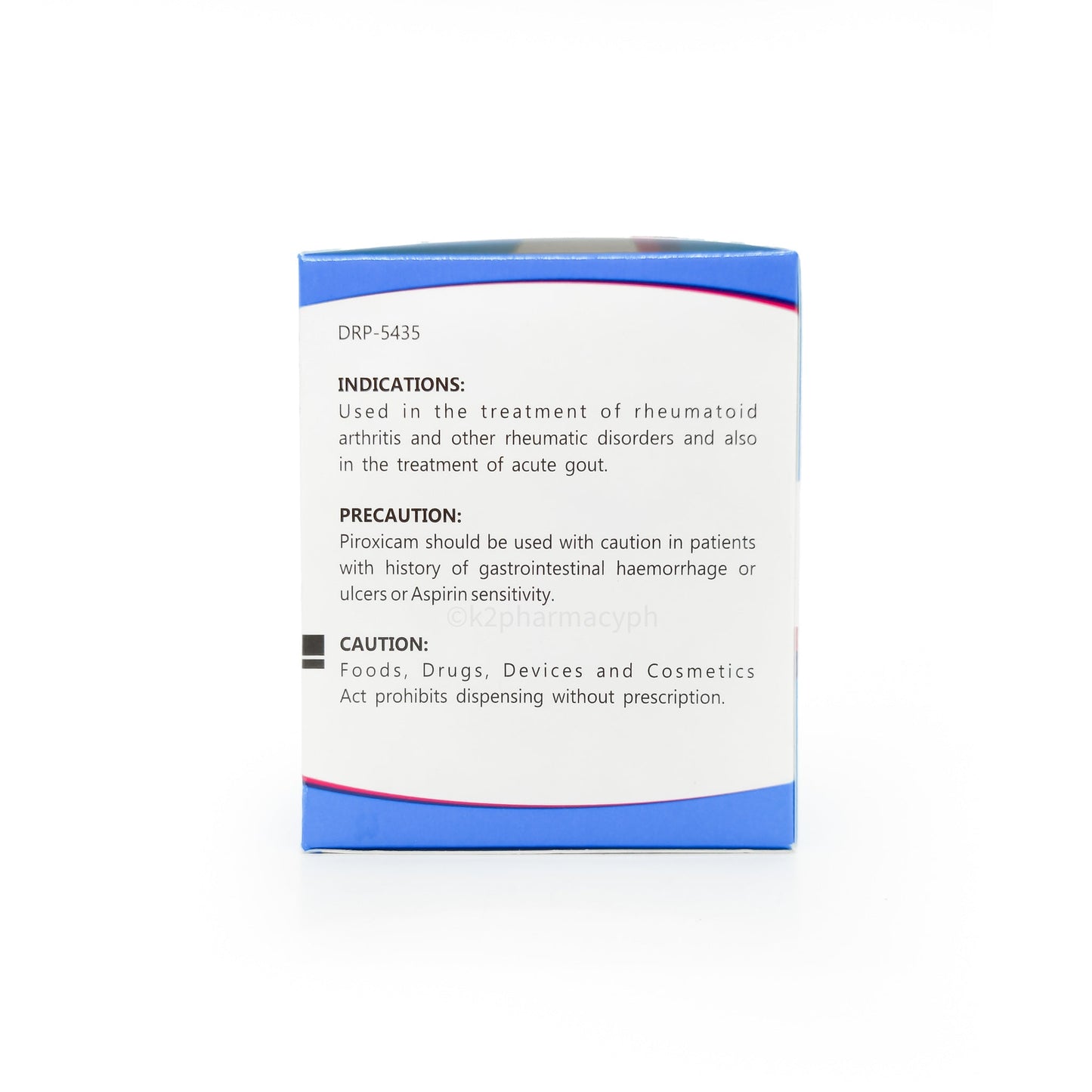 PIROXICAM CP 20MG 100