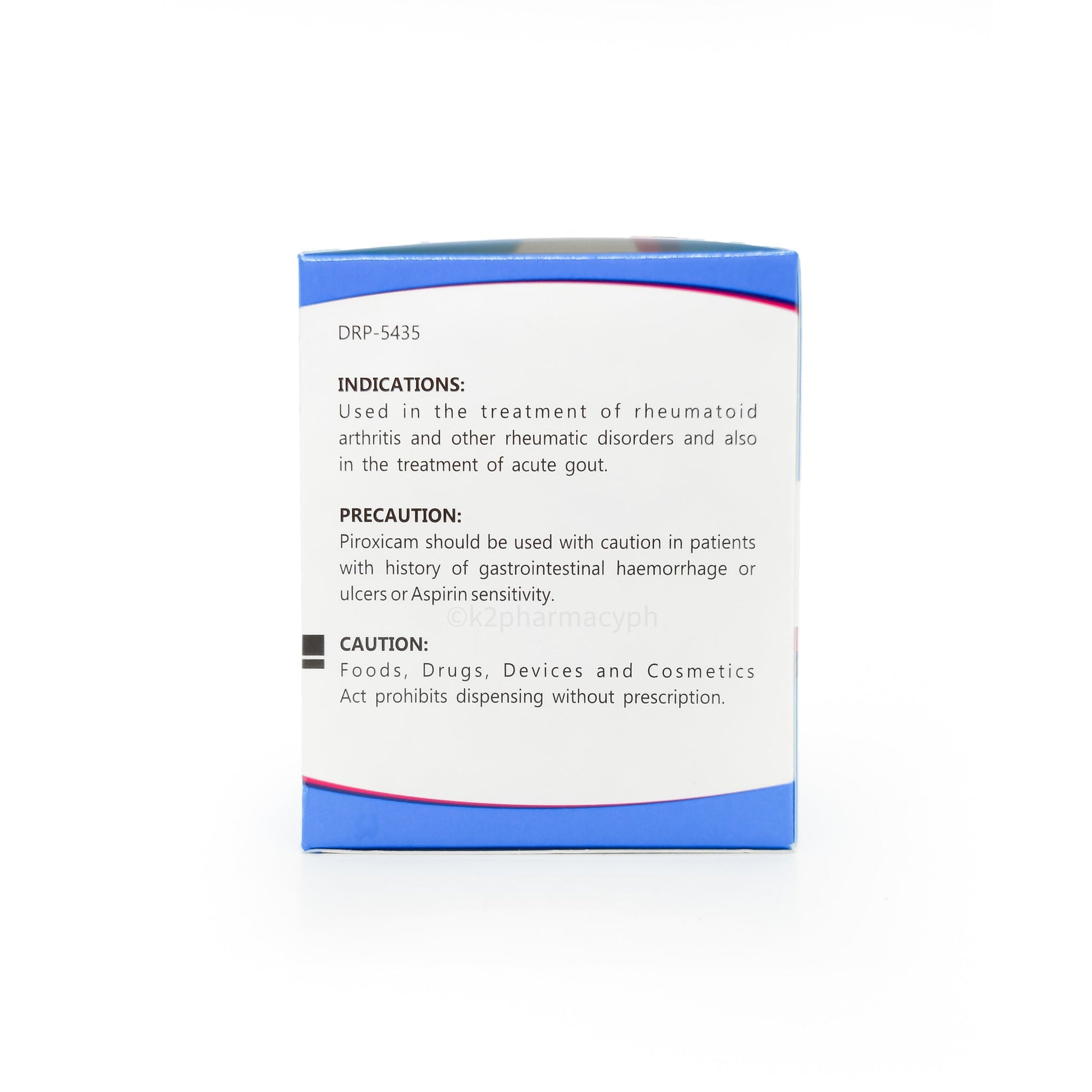 PIROXICAM CP 20MG 100