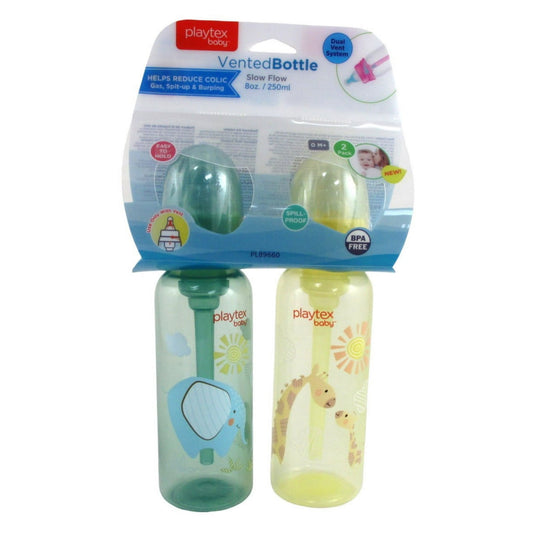 Playtex Baby Vented Bottle To Reduce Colic 2 Pack 0M+ 8oz