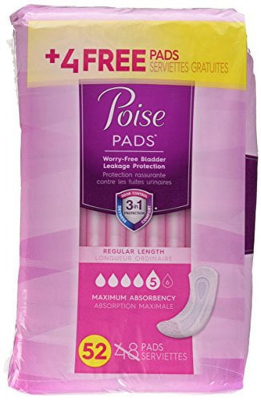 POISE PAD DAILY VERY LIGHT ABSORB 4X48CT