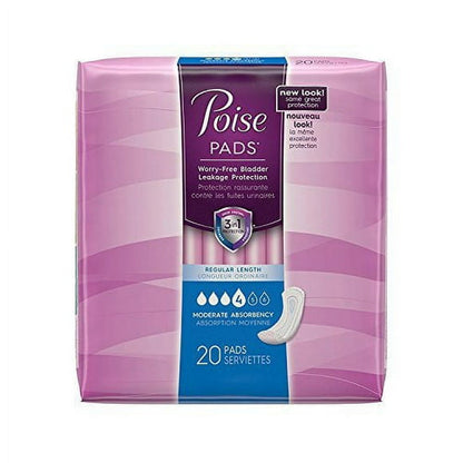 POISE ACTIVE PADS MABS PA 4X18