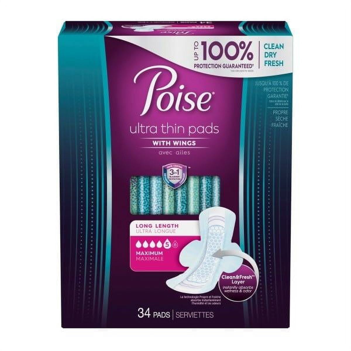 POISE ULTRATHIN LONG PAD 2X26CT