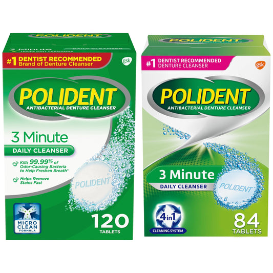 POLIDENT 3 MINUTE TABLET 84CT