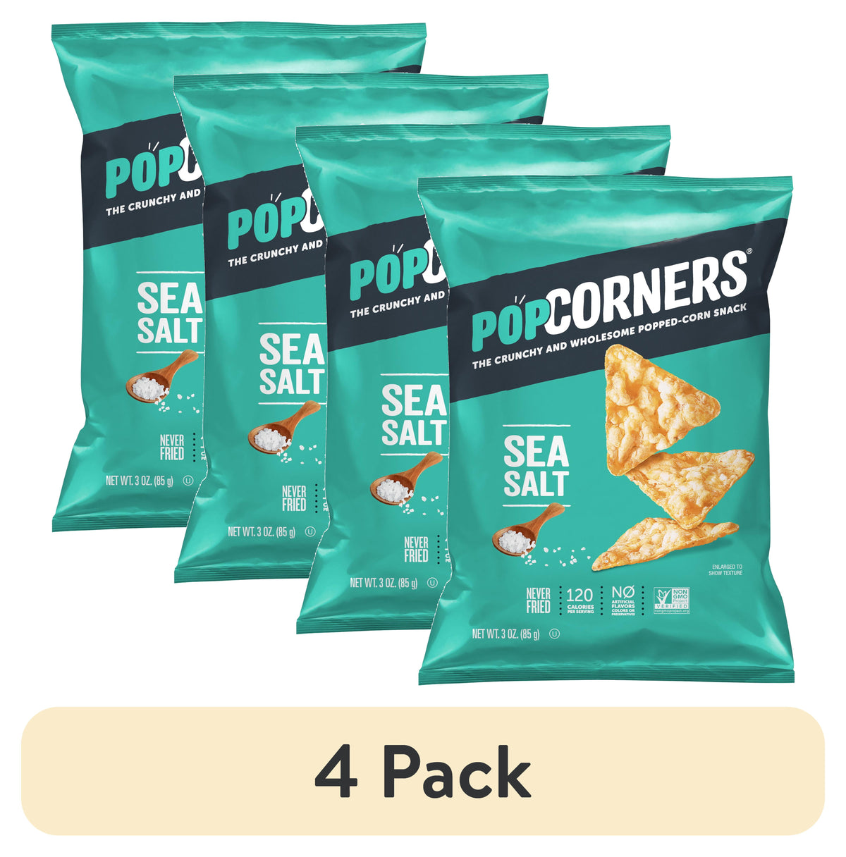 POPCORNERS CHIPS, SEA SALT