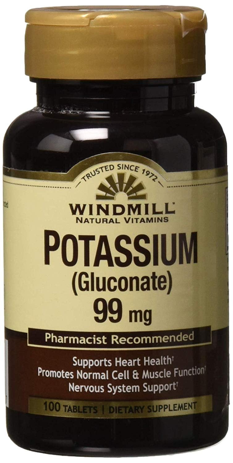 POTASSIUM GLUC 99MG TABLET 100CT WINDML