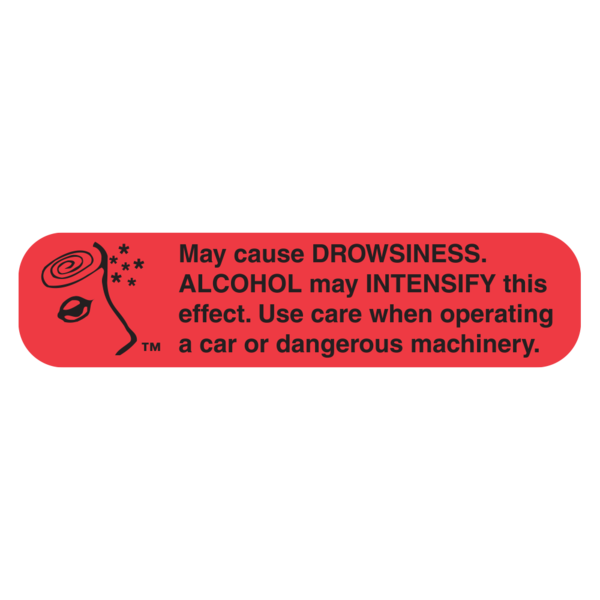 RX LABEL DROWSY ALCOHOL INTENSIFY 1000CT