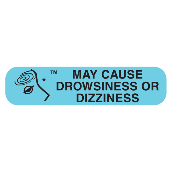 RX LABEL DROWSINESS/DIZZINESS 1000CT