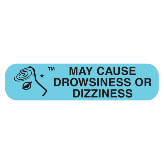 RX LABEL DROWSINESS/DIZZINESS 1000CT